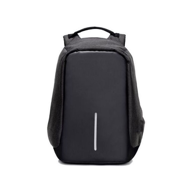 black anti theft backpack